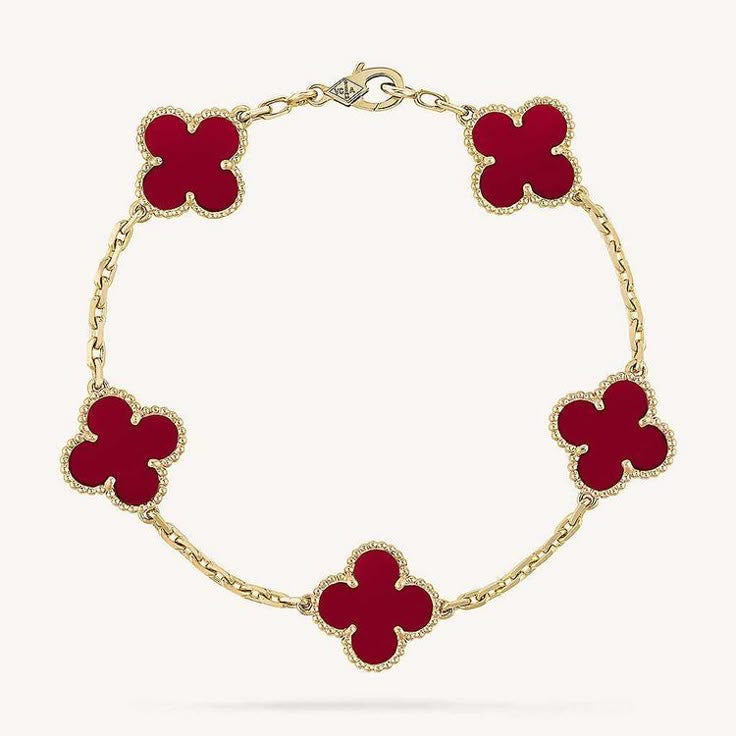 Pulso Trebol Motif Rojo