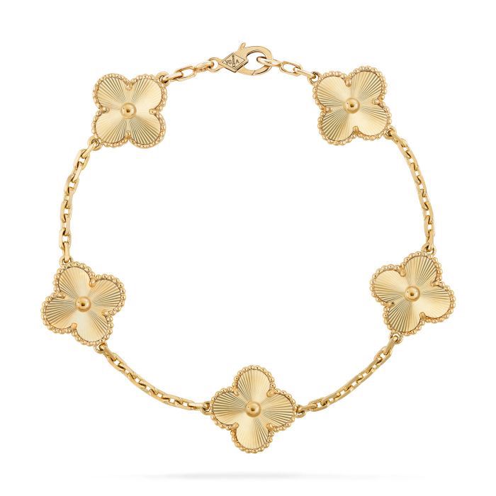 Pulso Trebol Full Oro Amarillo