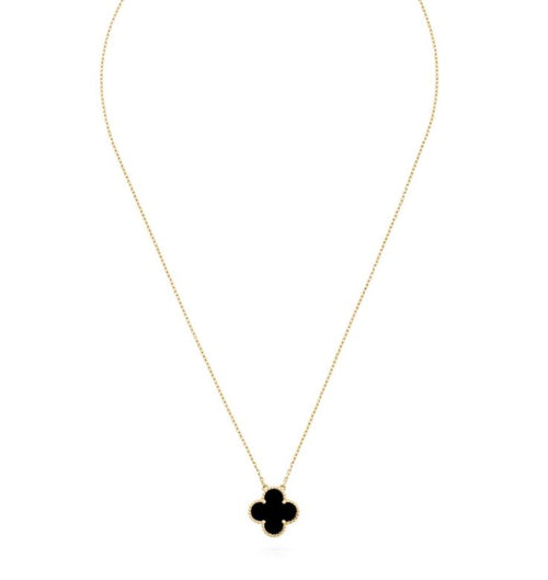 Collar Trebol 1 Motif Negro